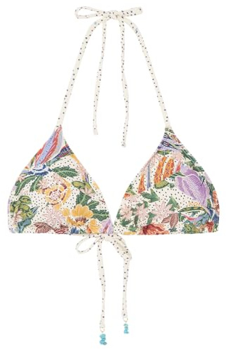 Women' Secret, Mujer, Top Bikini Triangular Tropical, Blue Print, 95B