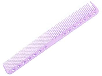 Peine de peluquería para hombres y mujeres, peine de corte de pelo, cepillo de pelo para el hogar, salón profesional, color morado claro