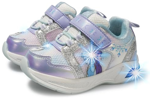 Disney Sneakers atletiche luminose Frozen, bianco, 24 EU