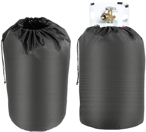 Copertura per bombola del gas, 31 x 59 cm, in tessuto Oxford, impermeabile, antivento, resistente ai raggi UV, per cucina, giardino, picnic, campeggio