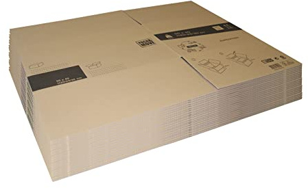 Lot de 20 cartons de déménagement XXL 240L - 80x60x50 cm - Made in France - Pack & Move