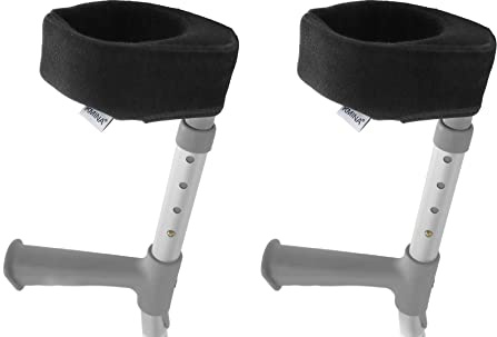 KMINA Elbow Crutch Pads Closed Cuff (x2 Units), Comfy Covers, Patented - Made in Europe