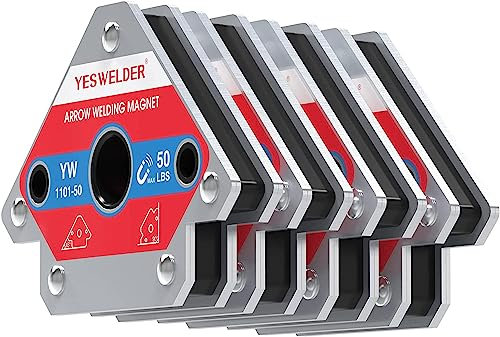 YESWELDER 50LB Schweißmagnet 4 Stück Magnetschweißhalter 50LBs Haltekraft Schweißzubehör schweißwinkel
