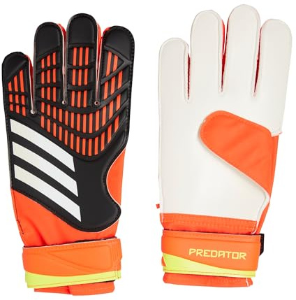 adidas PRED GL TRN SVART/SOLRED/SYELLO FOTBOLL/Fotboll målvantar (W/O FINGERSAVE) för unisex storlek 7
