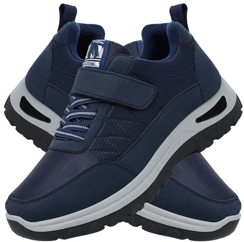 Aocase Zapatos Hombre Ancho Especial para Ancianos, Juanetes, Diabéticos - Zapatillas Cómodas Deportivas para Mujer y Hombre, Azul, 41/255mm