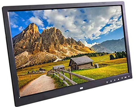 Digital fotoram, 17 tum elektroniskt album, med 1440 x 900 HD IPS-skärm, stöd för förhandsgranskning med automatisk rotation 1080P video, stöd för USB/SD-kort - digital ram pe