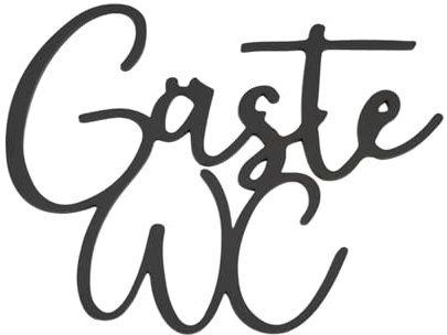 Gäste WC Schild Selbstklebend WC Türschild,Toiletten Aufkleber Gäste WC Schild Toilette Türschilder Gäste wc Deko Toilettenschild WC Aufkleber für Ihre Tür Wand,WC Schild Lustig mit Klebepad