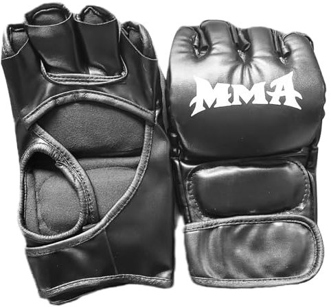 Profi MMA Handschuhe, Grappling Sparring Training Halbfingerfäustlinge, Kickboxen Kampfsport Gepolstert Gloves, Boxhandschuhe für Männer und Frauen für Boxen, Training, Sandbagging, Freies Sparring