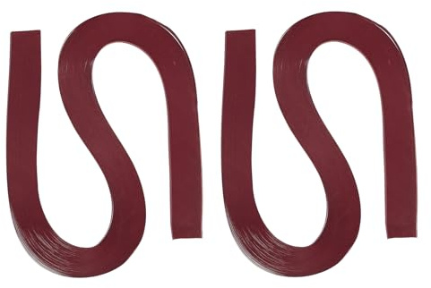 PATIKIL 240Pz Strisce di Carta per Quilling 5mm(3/16) 54cm Carta Origami Striscia per Quilling per Arte Fai da Te Artigianato Natale, Rosso Borgogna