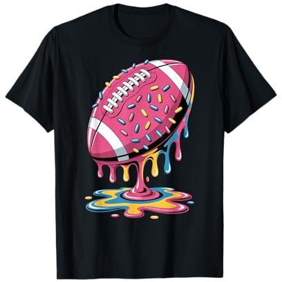 Ice Cream Drip Men Women Game American Football Drip T-Shirt