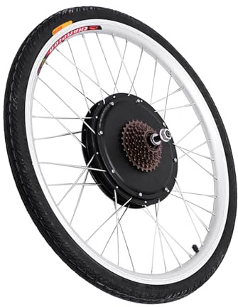 Kit di conversione per bicicletta elettrica, 26 pollici, 1000 W, 48 V, per ruota posteriore, kit di conversione per bicicletta elettrica, bici elettrica, bici posteriore