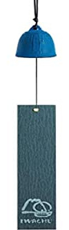 Iwachu Campana Feng Shui Furin, Ferro Colato Giapponese, Blu, 5,5 cm