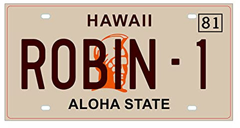 OPO 10 - Replica della Targa in Metallo dell'auto Compatibile con la Ferrari 308 GTS della Serie Magnum (60)