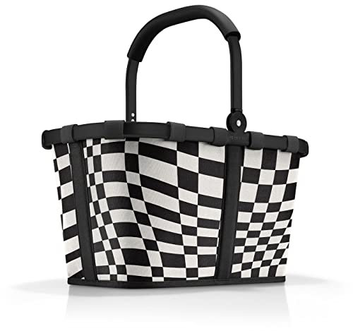 reisenthel carrybag frame op-art – Stabiler Einkaufskorb mit viel Stauraum und praktischer Innentasche – Elegantes und wasserabweisendes Design