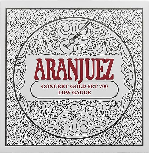 Aranjuez Strings - Spanish Guitar Strings - Nylon Classical Guitar Strings - Cuerdas para Guitarra - The Spanish Sound (Single Set, Concert Gold 700)