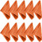 Erwin Müller Seiftuch Heidelberg 10er- Pack, 100% Baumwolle orange Größe 30x30 cm - weiche Qualität, saugstark und strapazierfähig - praktisch durch Schlaufe