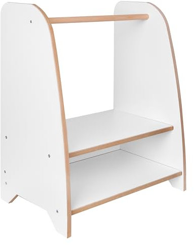 GUGI - Kindergarderobe mit Aufbewahrung Größe S 65x73x36 cm - Kinderkleiderschrank mit Kleiderstange, Kindermöbel mit Fächern