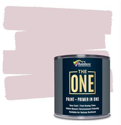 THE ONE All-In-One Paint & Primer - Pink Matt, 250 ml | Multi-Surface 1 Coat Formula | Easy Indoor & Outdoor Decorating for Home & Garden Walls, Floors & Furniture | Durable, Water-Based & Low VOC