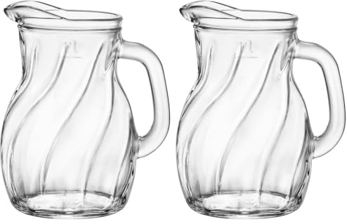 Bormioli Rocco Carafﬁa Bistrot 1 litro Transparente Moderno Pitcher (Confezione da 2)