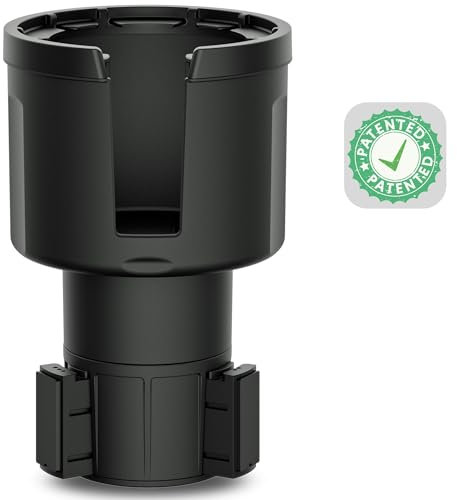 Swigzy Car Cup Holder Expander, Adjustable Expandable Insert Extender, Automotive Adapter Holds Hydro-Flask, Yeti, Nalgene, Owala, Large (32 40 oz) Water Bottles, Big Drinks - Universal Auto Vehicle