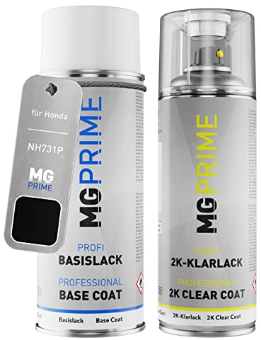 MG PRIME Billack sprayburk för Honda NH731P Crystal Black Pearl +2K