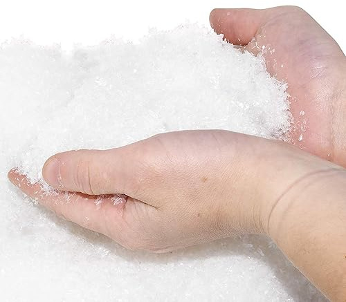 Jorzer Neve Artificiale in Polvere Natale Neve Finta 53 Grammi Simulazione Natalizia Neve esegui Una Neve Artificiale per la Decorazione Natalizia per Feste Bambini Regalo per Bambini