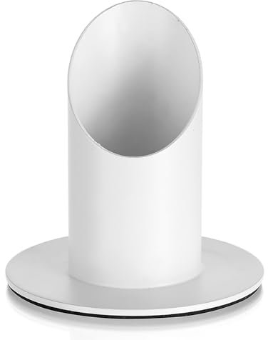 Sziqiqi Kerzenständer Kommunionkerze 4cm, Kerzenhalter Stabkerzen für Kommunion Taufe Deko Kerzenhalter Stumpenkerzen Metall für Taufkerze Taufkerzenständer Taufkerzenhalter Weiß