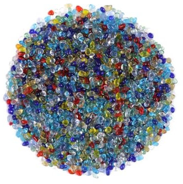 ABOOFAN Glass Beads Aquarium Gravel Smooth Polished Decorative Glass Gems for Fish Tank Vases Terrariums and Home Decor 0.12 Inch Pebbles 7Oz