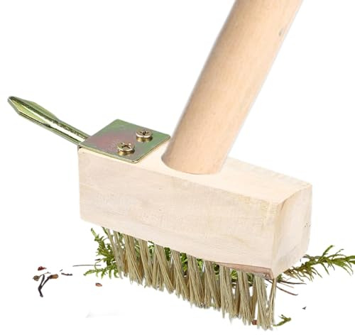 Reinigungswerkzeug für Terrassenspalten, Moosentferner für Pflastersteine – tragbare Bürste zum Entfernen von Moos von Wegen, Unkrautbekämpfung, manuell von Spalten, Werkzeug