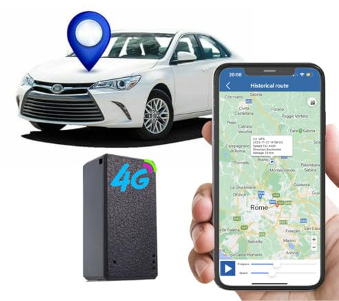 Winnes Mini Localizzatore GPS Tracker Magnetica Micro GPS 4G TK901 per Personale/Auto/Moto/Bicicletta/Scooter/Borsa/Bambini,APP/SMS Tracking in Tempo Reale, APP Gratuito Compatibile iOS&Android