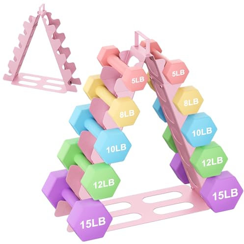 Hantelständer Kurzhantel Rack Gewichtsaufbewahrungsorganisator für Hanteln accessories-Gymnastikhanteln-perfekt für das Fitnessstudio zu Hause für Kinder/Frauen