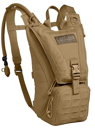 CamelBak Ambush Tactical Hydration Backpack with 100oz/3L Mil Spec Crux Reservoir Bladder - MOLLE, Coyote