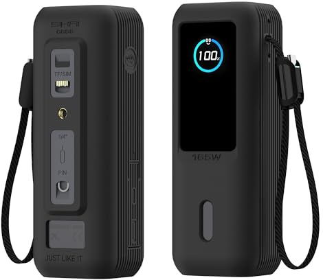 Funda de Silicona para Anker Zolo Power Bank 165W (25 000 mAh), protección contra Impactos, Grosor de 2 mm, Consulta rápida de batería sin Quitar la Funda Anker 25K 165W A1695– Ideal para Viajes