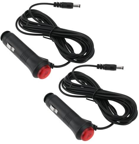 eMagTech 2pcs Cable Adaptador Fuente de Alimentación para Automóvil de 12 V 3 M Compatible con Cello Televisores LED para Automóviles Autocaravanas Camiones Barcos Interruptores