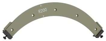 Suoumwa Gabarits de Coins Arrondis pour le Travail Du Bois Gabarits de Rayon pour le Travail Du Bois Outil de Travail Du Bois Modèle de Grand Arc pour le Travail Du Bois R200