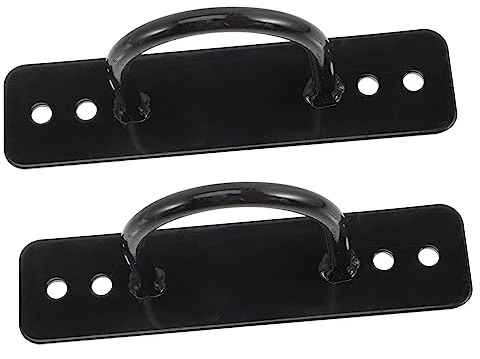 HEMOTON 2 piezas Anclajes de Pared Inoxidable para Cuerda de Entrenamiento Soporte Resistente para Yoga Gimnasia y Cuerdas de Batalla Instalación Fácil y Interior Exterior