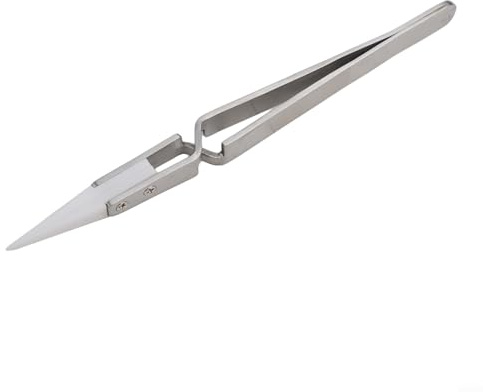 Pinzette elettroniche per saldatura a punta dritta, antistatiche, strumenti industriali per saldatura e riparazione di componenti elettronici sensibili (A)