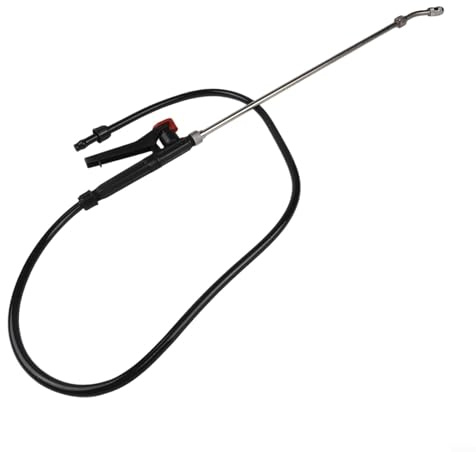 Zhanhai Spruzzatore per irrigazione da giardino, 110 cm, interruttore con manico, bacchetta di ricambio in acciaio inox con connettori filettati regolabili (1 confezione)