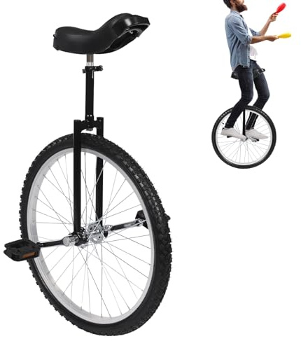 LKHDONG Einrad 24 Zoll Fahrrad Unicycle Unisex Einrad Erwachsene Höhenverstellbar 91-101 cm 20 Laufrad Trainingsfahrrad Balance Training Mehrere Farben