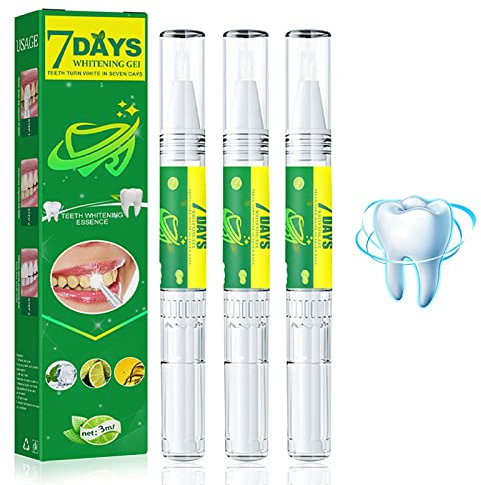 Penna Sbiancamento Denti, Gel Sbiancante Denti, Sbiancamento Dentale, Migliorare Efficacemente la Maculare Dentale, Macchie Caffè, Rimuove le Macchie Dentali per un Bel Sorriso - (3pcs)