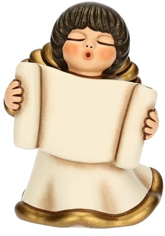 THUN - Angelo cerimonia con targhetta personalizzabile - ceramica - Collezione Bomboniera - 5.6 x 4.9 x 7.4 cm