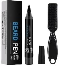 Beard Filler Pen Set, Instantly Fills in Sparse Areas, Waterproof and Sweat-Resistant, Designed for Men, Facial Hair Enhancer and Beard Styling Pen