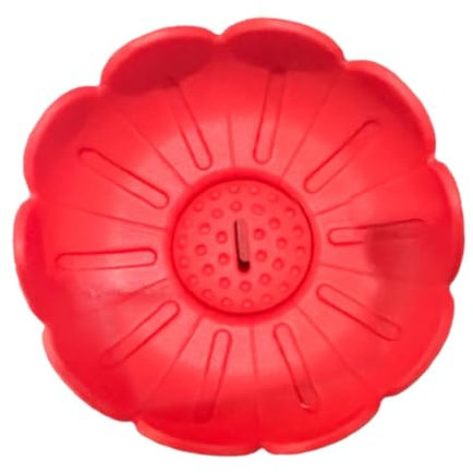 Folpus Raccoglitore Gocce in Silicone, Supporto per ghiaccioli e Gelato, utensile da Cucina per Ragazzi, Rosso