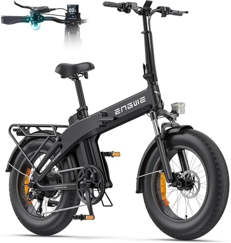 ENGWE EP-2 3.0 Boost E-Bike Folding Bike, 48V 13.5Ah Battery up to 120km, Torque Sensor & Foldable Design with Hydraulic Brakes and APP for Any Terrain (Black)