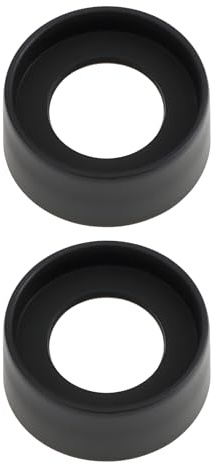 VGOL 2Pcs Rubber Eyepiece Foldable Eye Cups Compatible with 27-29mm Microscope Binoculars