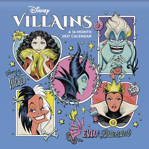 2027 Disney Villains Wall Calendar