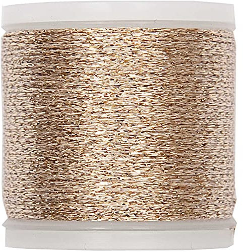 Rico Design Sticktwist Metallic No. 20 Gold 50m Sticken Stickerei Nähgarn-Set