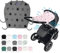 Original DOOKY ** Style UV+ 40 ** Universal Sonnenschutz/Sonnensegel/Sonnenblende für Kinderwagen und Babyschale (Black)