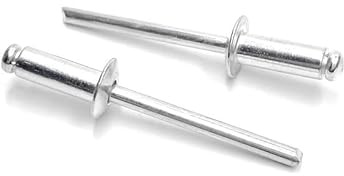 ISPINNER 100pcs 3/16 x 1/2 Aluminum Blind Rivets, 4.8 x 12.7mm Pop Rivets, Pack of 100 (Silver)