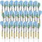 Playtastic Dartsets: 48er-Set Messing-Dartpfeile m. Stahlspitze, 200 Flügel, 400 Gummiringe (Steel-Dart-Set, Steel-Dart-Pfeile)
